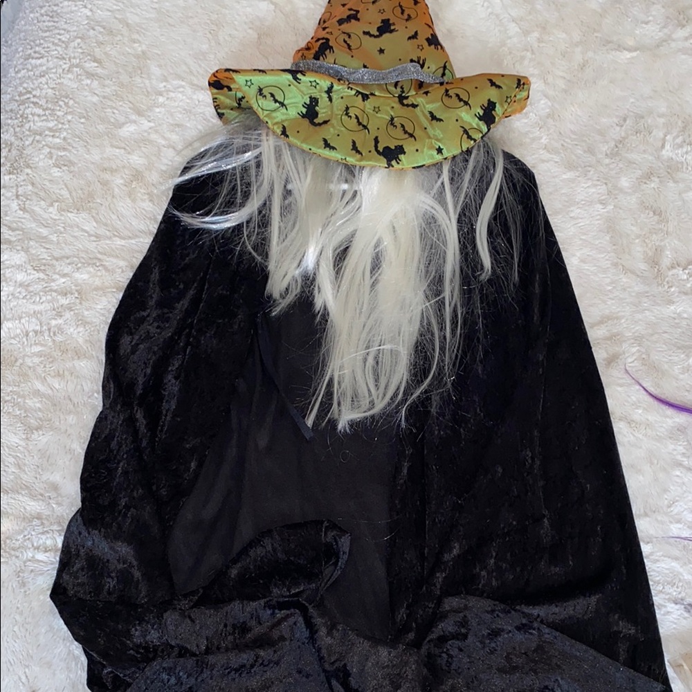 Wizard Costume with Hat - Black and Green